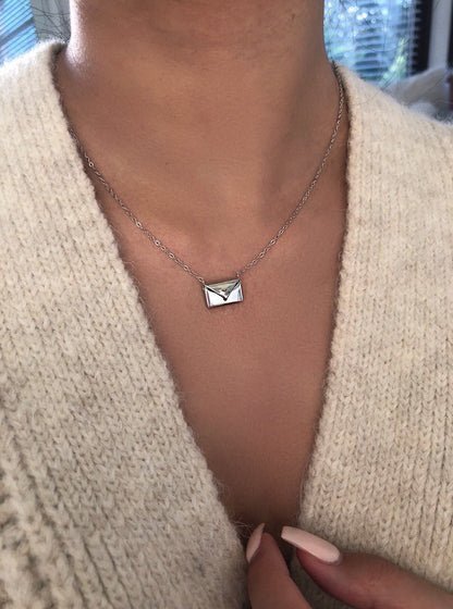 Envelope Pendant Necklace